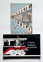 2 db BKV kiadvány Földalatti Vasúti Múzeum Indul a Metró Budapest