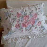 Rózsás,  fodros párna huzat