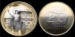 VADIÚJ EMLÉKÉRME!! 200 forint 2025 - Magyar Tudományos Akadémia