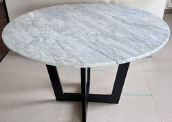 Prémium kerek márvány étkezőasztal – Bolero stílus
