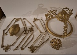 19. századi,  lüszter lámpa részei!  Biztosan hiányos a fém rész is valamennyire!  Templomban volt!