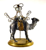 1880 körül ORIETNALISTA TEVE SZOBOR FIGURÁLIS LIKŐRÖS ÁLLVÁNY