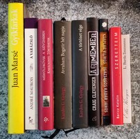 9 kötet kortárs regény: Baricz Katalin, Csaplár Vilmos, Kardos György, Juan Marsé, ﻿André Maurois...