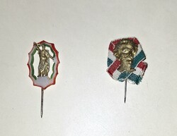 Kokárda Petőfivel 2db 50 éves jelvény