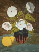 (K) Drimmer László (1925-) : Csendélet