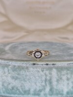 Art deco brilles antik arany gyűrű