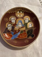Álomszép Satsuma kézzel festett Japán tányér.