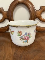 HERENDI VIKTÓRIA MINTÁS PORCELÁN KASPÓ, BORDÁZOTT
