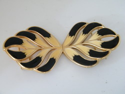 Retró tűzzománc övcsat