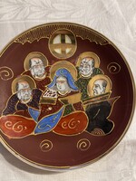 Álomszép Satsuma kézzel festett Japán tányér.