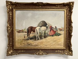 GUTAHÁZY NÉMETH GYULA / PIACI ÉLETKÉP, VÁSÁR