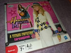 DISNEY HANNAH MONTANA A TITKOS POPSZTÁR csajos társasjáték HASBRO KIADÁS állapot a képek szerint