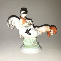 HERENDI PORCELÁN KAKAS MARCI FIGURA - INGYEN POSTAI SZÁLLÍTÁS!