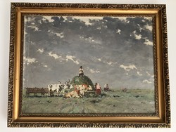CSILLAG JÓZSEF / BETAKARÍTÁS OLAJFESTMÉNY