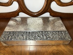 Beautiful Large Silver-Plated Tevan Margit Box, Card Box