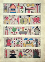 Ef Zámbó István - Nyílt levél 84 x 60 cm EBP, merített papír