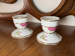 HOLLÓHÁZA PORCELÁN GYERTYATARTÓ PÁR