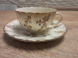 Antik francia Sarreguemines fajansz teáscsésze (3)