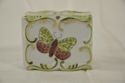 Herendi porcelán Viktória mintás gyufatartó A259