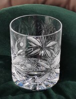 12 db Whiskys kézzel csiszolt cseh kristálypohár