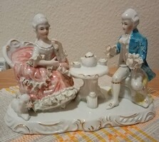 Barokk stílusú porcelán szobor