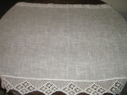 Gyönyörű horgolt csipkés vitrázs függöny