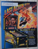 Pinball flyer Data East "Last Action Hero" Flipper reklám prospektus