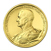 1938 évi Horthy 5 Pengő színarany utánveret 2020 PP 1 UNCIA 31,1g Au999