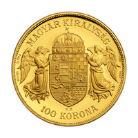 IV. Károly 100 Korona 1918 certifikáttal 1 UNCIA 31,1g Au999