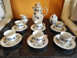 Hollóházi szedres kávés készlet