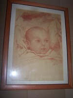 Spányik Kornél (1858-1943): A baba /Kisbaconi Benedek Márta/ 1923