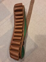 Bőr sörétes puska tölténytartó öv