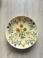 Kézzel festett paprikás napraforgós fali tányér 1976