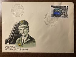 Metró 1970 - elsőnapi bélyegzés