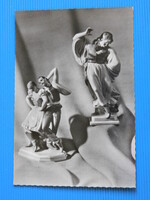 Képeslap / Művészeti lap - Herendi Porcelángyár: Táncoló pár, táncoló magyar