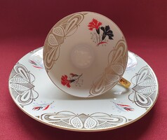 Seltmann Weiden Bavaria K német porcelán kávés, teás reggeliző szett csésze kistányér tányér