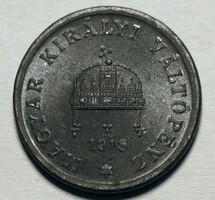 1918 IV. Károly vas 2 fillér KB (1892-1926) Rolniból bontott UNC tartású darab! (3)