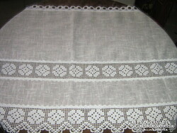 Csodaszép vintage stílusú csipkés vitrázs függöny