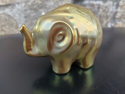 Zsolnay eozin art deco elefánt
