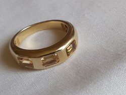 Aranyozott ezüst gyűrű