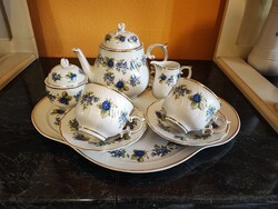 Hollóházi szedres kétszemlyes teás készlet