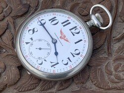 Tavannes watch steel pocket watch 53.5 mm flawless!