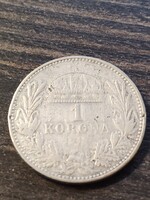 1 korona 1914 ezüst