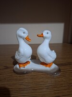 Cero porcelán kacsa pár, kacsák. 12,4 cm. Hibátlan. Jelzett