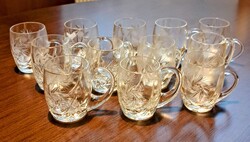 12 db-os kristály  pálinkás pohárkészlet