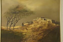 Adilov Kabul - Buhara 1989 olaj, farost orientalista festmény