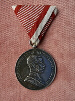 FERENC JÓZSEF I. OSZT. EZÜST VITÉZSÉGI ÉRDEMÉREM, KIVÁLÓ TARTÁS (NAGYEZÜST), EREDETI KITÜNTETÉS