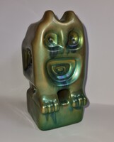 Zsolnay Eozin bagoly pajzspecsétes jelzésű