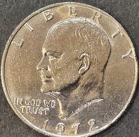 Amerikai Egyesült Államok, 1 dollár, 1972.,1. típus, Eisenhower Dollar.