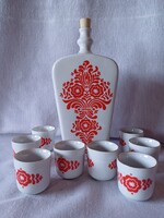 Alföldi porcelán pálinkás készlet